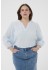 Kaffe Curve KCpenelopia Blouse - Lysebl&aring; bluse 10584072 Nantucker Breeze