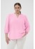Kaffe Curve KCpenelopia Blouse - Lyser&oslash;d bluse 10584072&nbsp;Pink Frosting