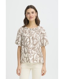 Fransa FRARIANA BL 16 - Beige printet bluse 20617533 Floral Reverie M. Trail