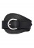 Tim&Simonsen Dunja Belt - Sort b&aelig;lte med s&oslash;lv sp&aelig;nde 2185-Dunja Black-silver