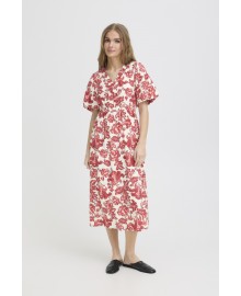 ICHI IHGILVIS DR - Kjole med røde blomster 20125553 Red Floral Print
