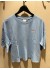 ICHI IHNICA SS3 - Bl&aring; t-shirt 20125598 Powder Blue/Fiery red