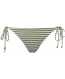 Missya Ibiza tai cord jacquard - Grøn stribet bikinitrusse 14402 Riffle green