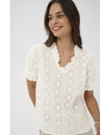 Kaffe KAdona Blouse - Offwhite bluse 10511446 Chalk