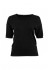 Sandgaard Helsinki T-shirt - Sort kort&aelig;rmet strik SG152 Black