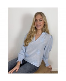 CONTINUE Emma - Lyseblå bluse 15147 Light Blue