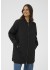 Kaffe KAlelia Long Quilt Jacket - Sort quiltet jakke 10511125 Black Deep
