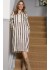 Marta MdcArmina Dress -&nbsp;Bl&aring; stribet kjole 8235 Originale6552tpk