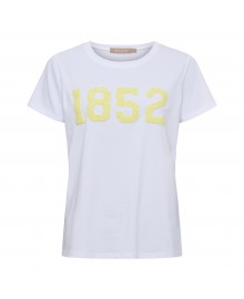 Marta MdcAlvera Tee - Hvid 1852 t-shirt 84275-1852 White/Yellow