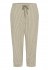 Kaffe KAnaya Striped Capri Pants -&nbsp; Sandfarvet stribet buks 10509010&nbsp;Brindle/Turtledo