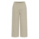 Kaffe KAnaya Striped Culotte Pants -  Sandfarvet stribet buks 10509009 Brindle/Turtledo