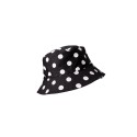 Black Colour BCRUNA BUCKET HAT - Sort prikket bøllehat 8040 Black