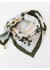 Tim&Simonsen Franny Jewelry Scarf - T&oslash;rkl&aelig;de med magnet luk TSJ592 White/Flower