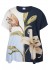 Zhenzi Zh-Edith 1280- Blouse - Bl&aring; bluse med print 201280 Navy