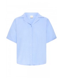 ICHI IAFOXA SH - Lyseblå kortærmet skjorte 20125897 Placid Blue