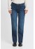 Pulz PZJOYY HW Jeans Straight Leg - M&oslash;rkebl&aring; jeans 50208638 Dark Blue Denim