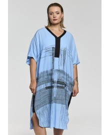 Gozzip GFerm Dress - Lyse blå kjole G263214 Light Blue/Black