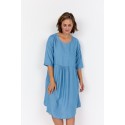 Wasabi WA-FLORA 16 DRESS - Denim kjole W10794 Medium Blue