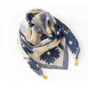 Tim&Simonsen Franny Jewelry Scarf - Tørklæde med magnet luk TSJ592 Blue Flower 1