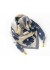Tim&Simonsen Franny Jewelry Scarf - T&oslash;rkl&aelig;de med magnet luk TSJ592 Blue Flower 1