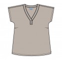 Zhenzi Zh-Hyla 1303-Blouse S/S -  Beige bluse 201303 Chateau