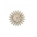 Tim&Simonsen Pin Big Flower - Guld broche TSJ680 Gold