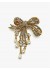 Tim&Simonsen Pin Bow de Luxe - Guld sl&oslash;jfe broche med perler TSJ687 Gold