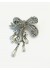 Tim&Simonsen Pin Bow de Luxe - S&oslash;lv sl&oslash;jfe broche med perler TSJ687 Silver