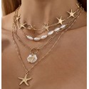 Tim&Simonsen Esperanza Multi 4 Necklace - 4 i en halskæde TSJ767 Gold
