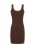 Tim&Simonsen Frida Rib Top Plus - Brun rib top med blonde H5-202xPlus Cioccolato