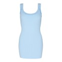 Tim&Simonsen Frida Rib Top Plus - Lyseblå rib top med blonde H5-202xPlus Azzurro