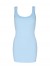 Tim&Simonsen Frida Rib Top Plus - Lysebl&aring; rib top med blonde H5-202xPlus Azzurro
