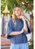 Black Colour BCALLY LOOSE SHIRT - Bl&aring; stribet skjorte 41145 Navy