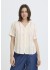 Fransa FRBOBBI SH 1 - Stribet bluse 20615707 Cream W Red Yellow Stripe / White