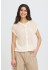 Fransa FRJOSA CAR 1 - Hvid cardigan med hulm&oslash;nster 20617725 Whisper White