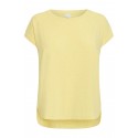 ICHI IHREBEL SS6 T-shirt - Gul t-shirt med glimmer 20109945 Mellow Yellow