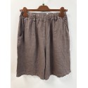 Marta MdcSantina Short - Brun hør shorts 246013 Mocca