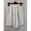 Marta MdcSantina Short - Lyse hør shorts 246013 Sabbia
