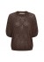 Marta MdcVina Knit - Brun kort&aelig;rmet strik 6592 Caffe