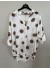 Marta MdcRiva Blouse - Hvid bluse med brune prikker 851928 Brown