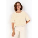 Wasabi WA-HEA 2 T-SHIRT - Gul stribet t-shirt W20592 Golden Fleece
