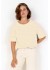 Wasabi WA-HEA 2 T-SHIRT - Gul stribet t-shirt W20592 Golden Fleece