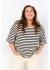 Wasabi WA-HEA 2 T-SHIRT - Sort stribet t-shirt W20592 Black Combi