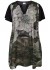 Zhenzi Zh-Janel 1381 Dress - Gr&oslash;n printet kjole 201381 Dusty Tea