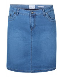 Zhenzi Zh-Sian 335 Skirt - Denim nederdel 201398 Zack Denim Wash
