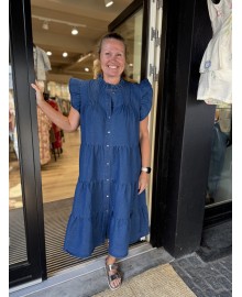 CONTINUE  Audrey chambrey dress - Denim kjole 15243 Cambre