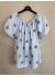 Marta MdcLuciana Top - Lysebl&aring; bluse med prikker 26136 Celeste
