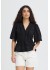 ICHI IHVOILANA SS - Sort bluse 20126704 Black