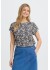 Fransa FRSEEN TEE 1 - Printet t-shirt 20610634 Floral Paisley Salute - Blue