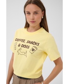 Kaffe KAamse T-shirt - Gul t-shirt 10511890 Sunlight